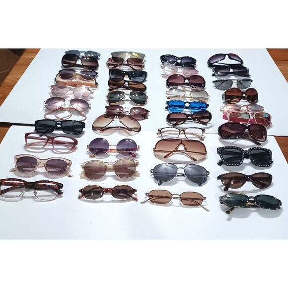 Bulk Lot of 40 Pairs Various Brands, Colors and Styles of Eyeglasses Sunglasses - Picture 1 of 5